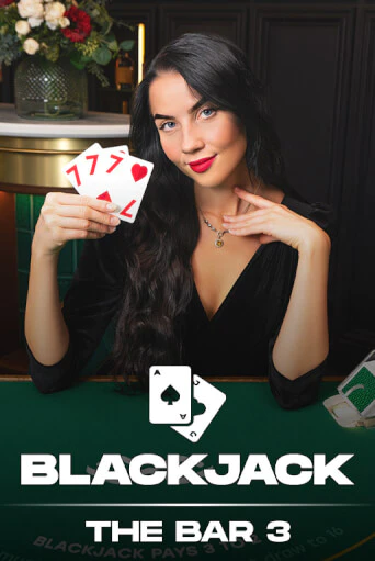 Blackjack The Bar 3 live table with a dealer holding three sevens