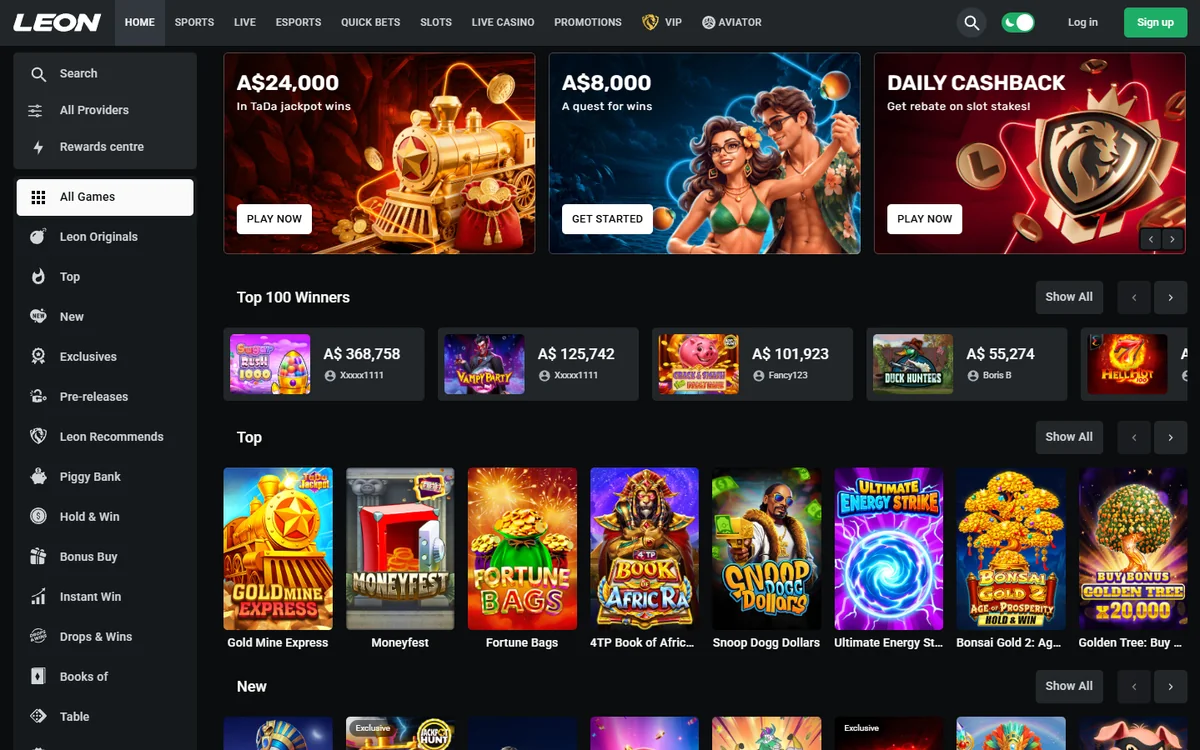 LEON Casino Australia: Pokies & Sports Betting