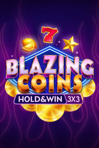 Blazing Coins Hold and Win pokie tile with burning coins