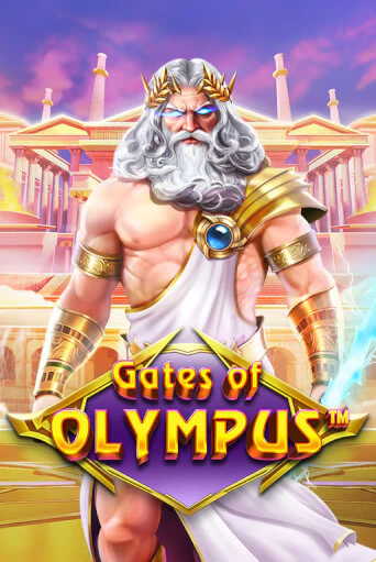 Gates of Olympus pokie tile with Zeus in front of a temple