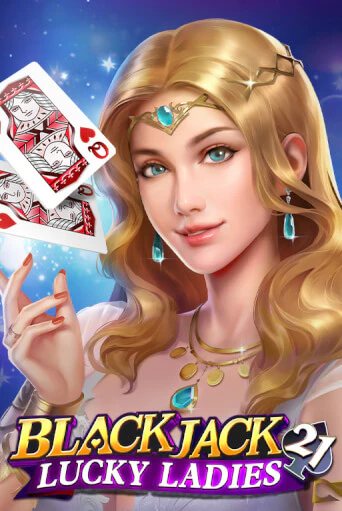 Blackjack Lucky Ladies table game tile with a queen and playing cards