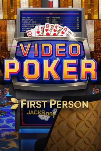 First Person Video Poker table game tile with a video poker cabinet