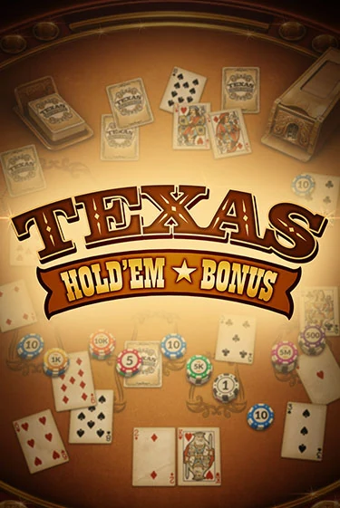 Texas Hold'em Bonus table game tile with cards and stacked chips